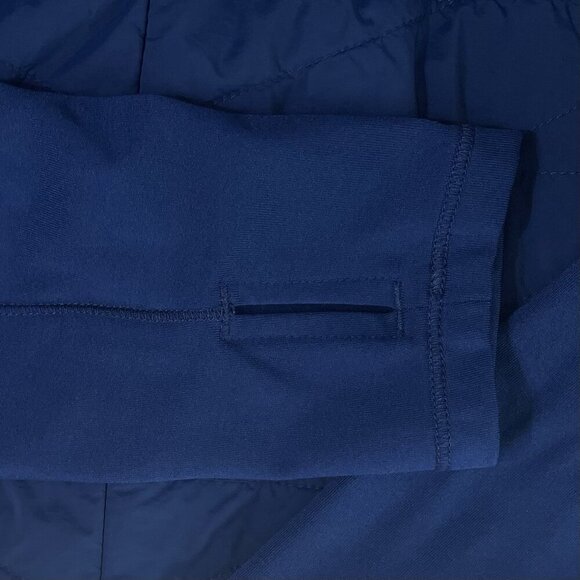 Tommy Hilfiger Womens Hooded Jacket Size Small Full Zip Active Thumbholes Blue - Picture 6 of 8